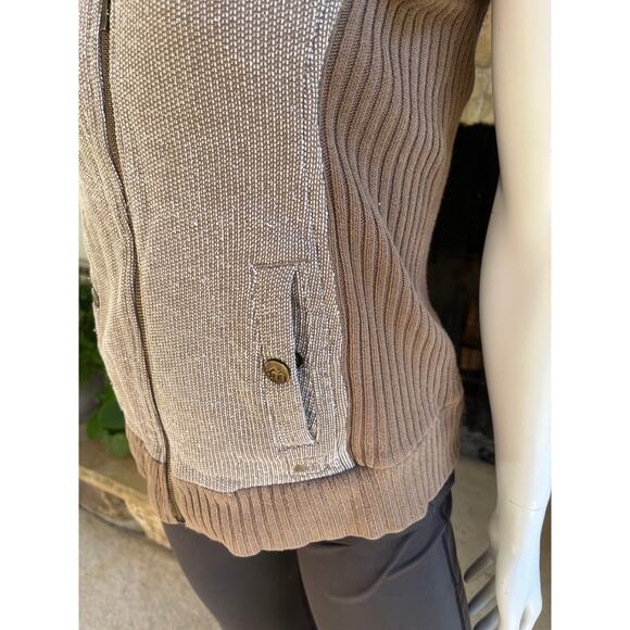 REI Full Zip Brown Sweater Vest Women's Size XS - Picture 4 of 6
